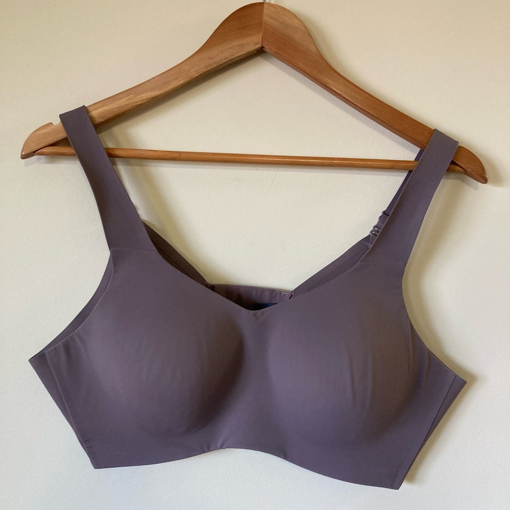 Knix Seamless Purple Chocolate colour Wireless Bra